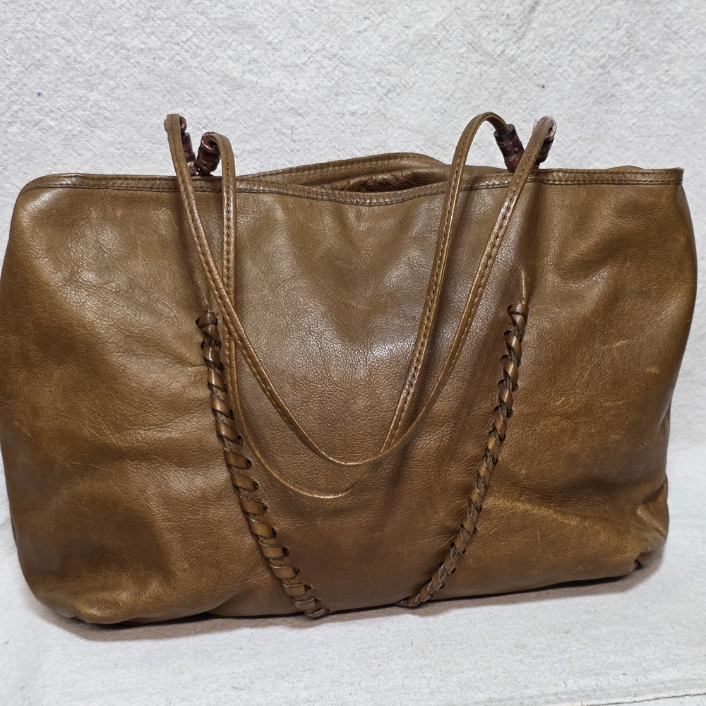 Brown Leather Tote Bag